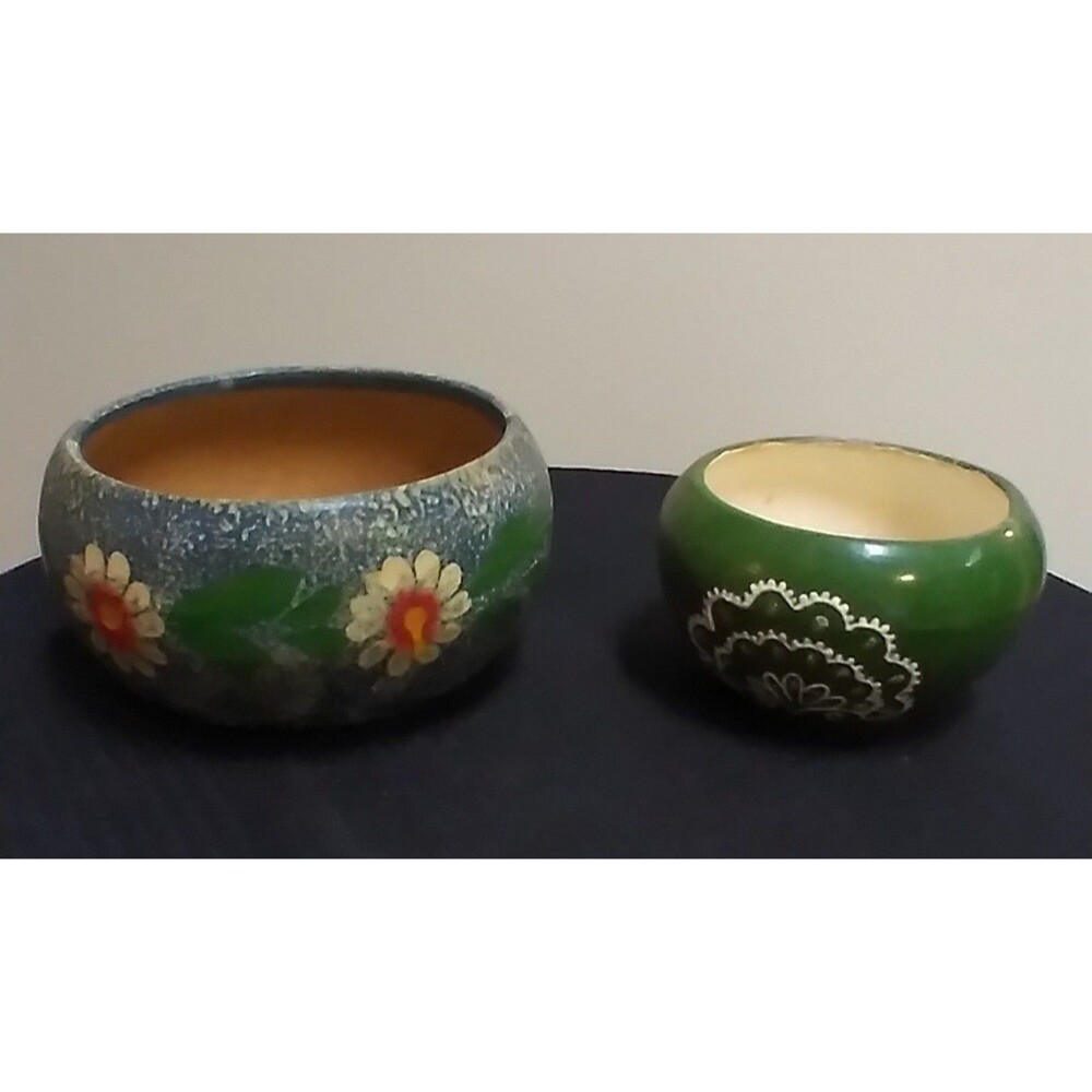 2 Piece Set-Beautiful Handmade Succulent Planter And Pottery Bowl